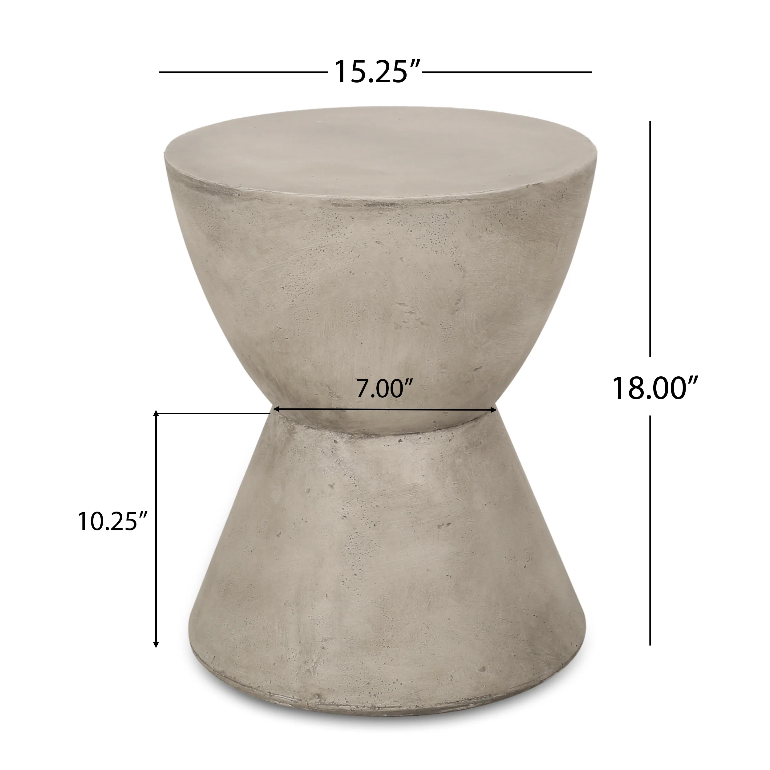 Yadira Lightweight Concrete Side Table by Christopher Knight Home