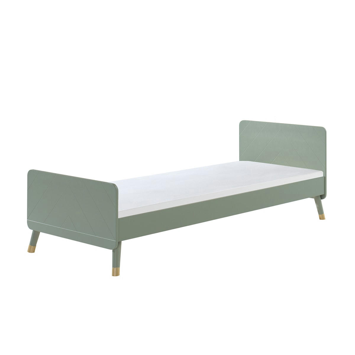 BILLY - Lit 90x200 sommier inclus vert