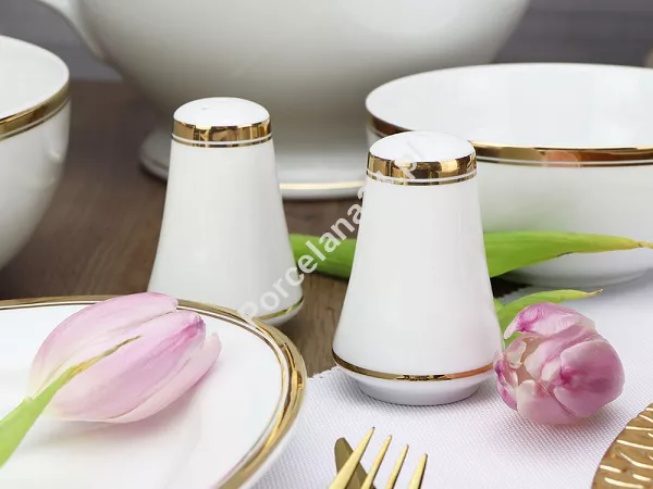 Serwis obiadowy na 6 osób (27 el.) Bogucice - Cleopatra Gold Plus 1175