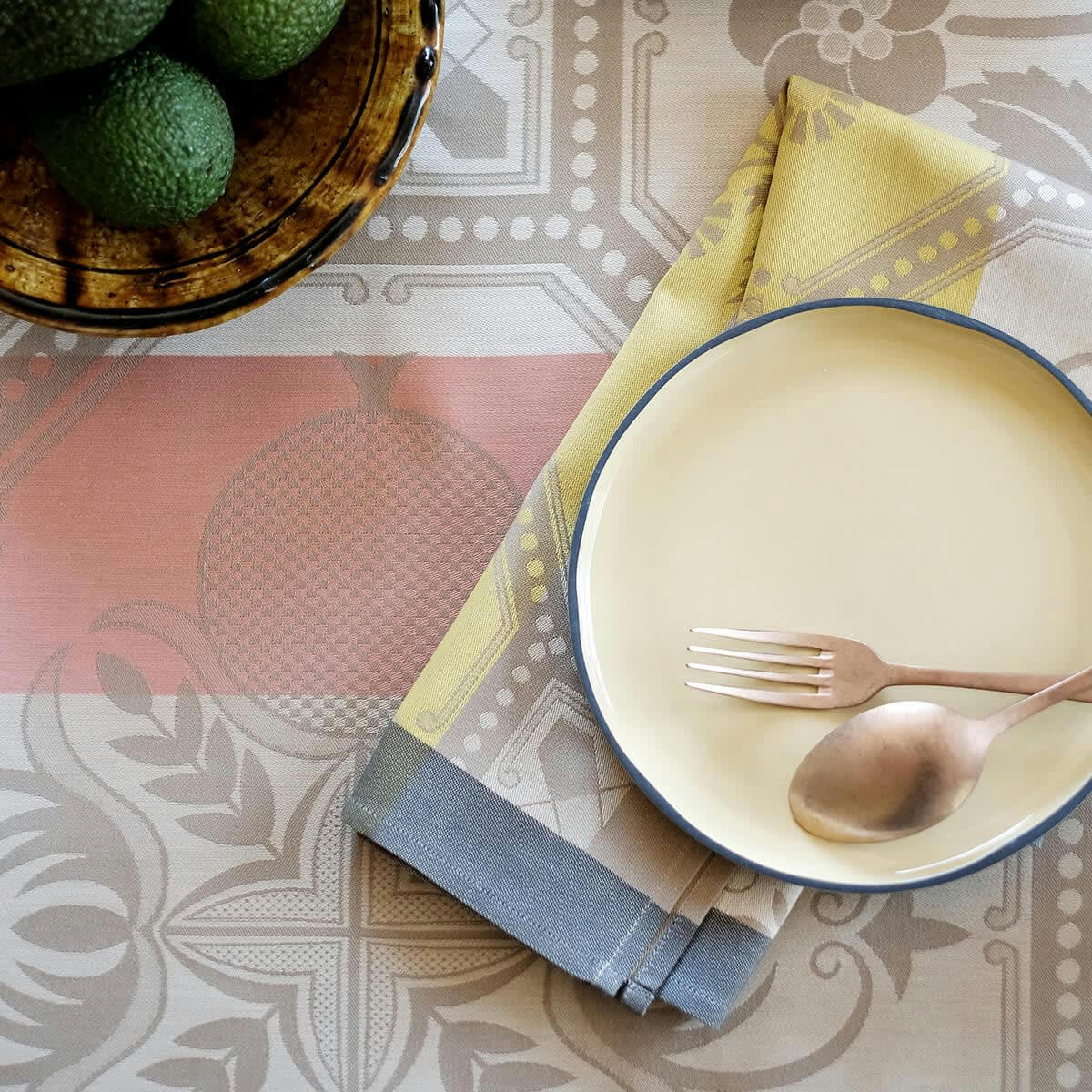 HACIENDA - Serviette en coton gres 58 x 58