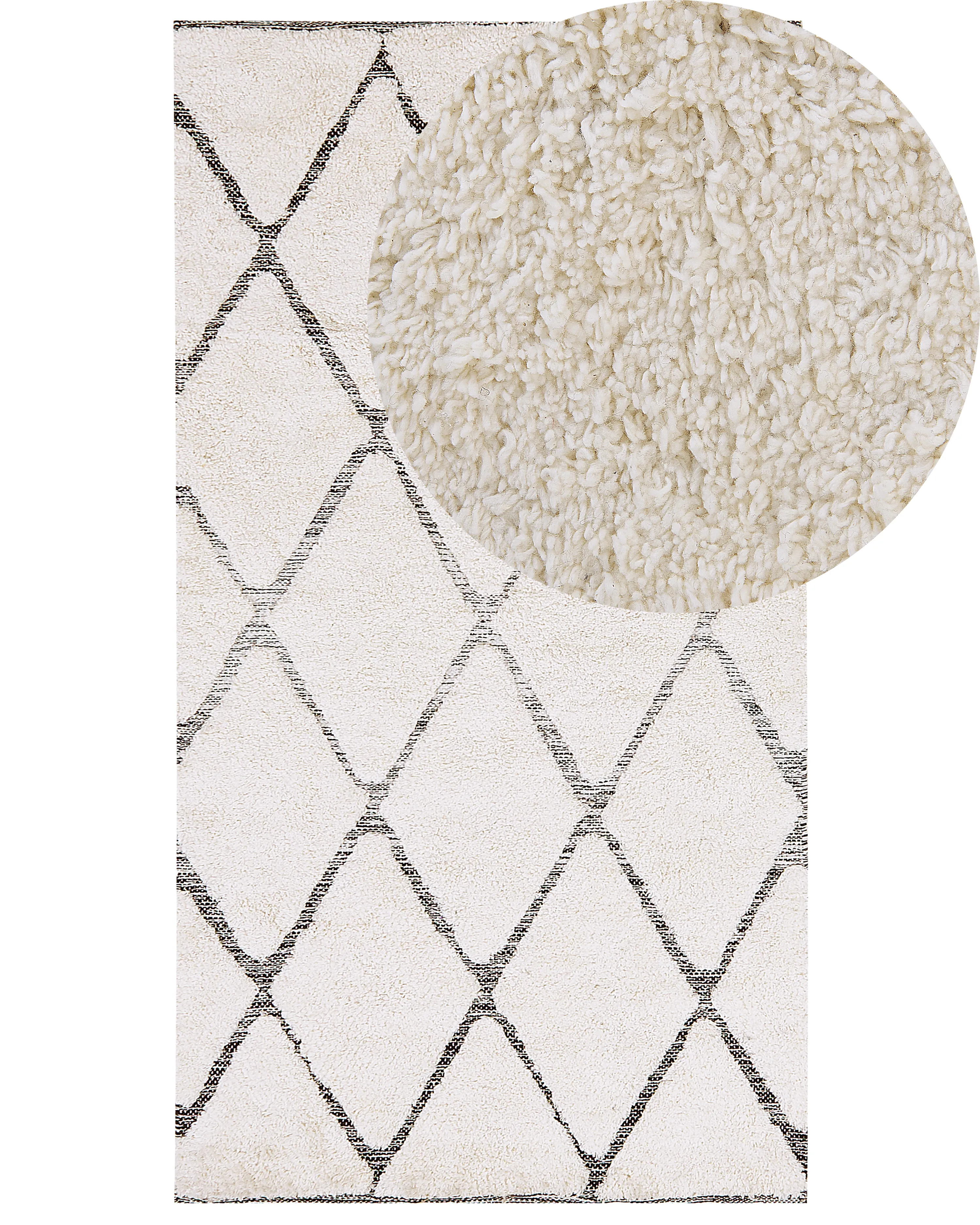 Rug PENDIK Light Beige 140 x 200 cm Cotton