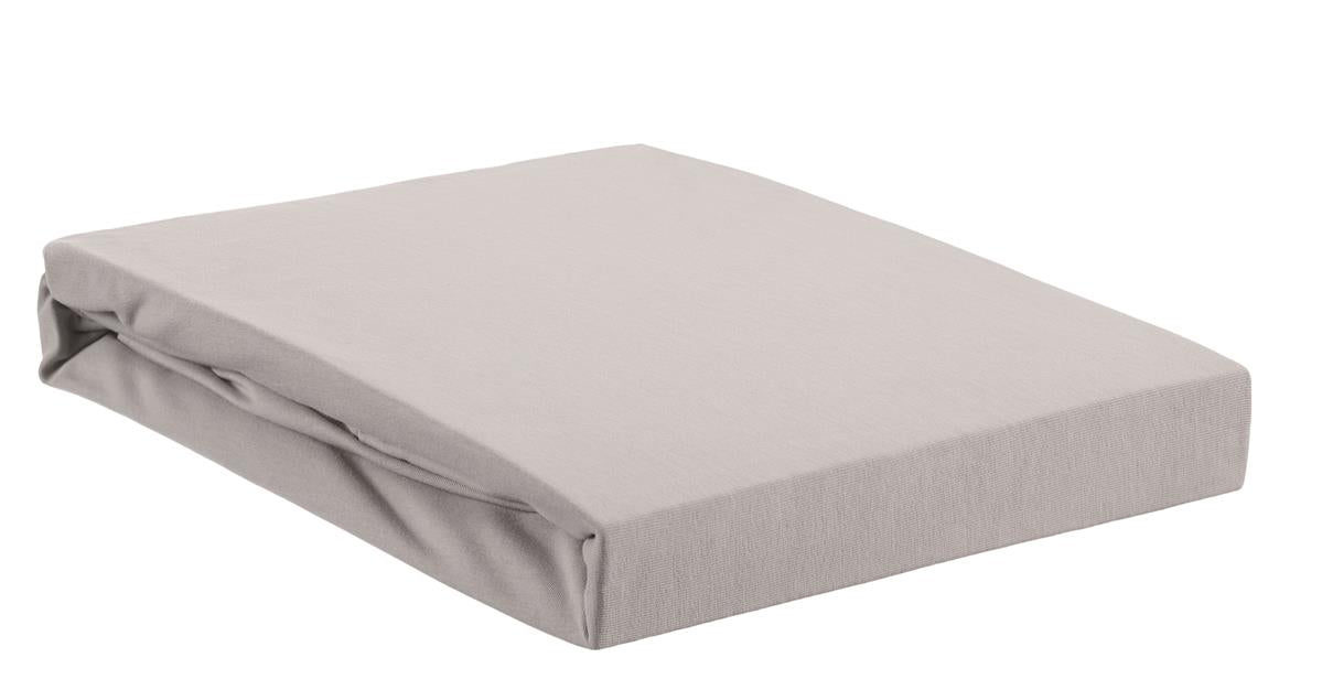 Beddinghouse - Jersey-stretch - Split-topper - Hoeslaken - 140x220 cm - Licht grijs