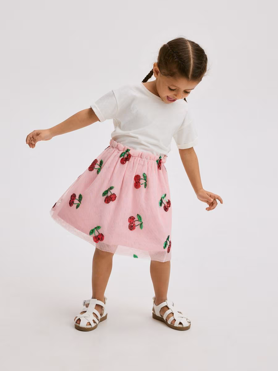 Tulle Skirt With Sequins
