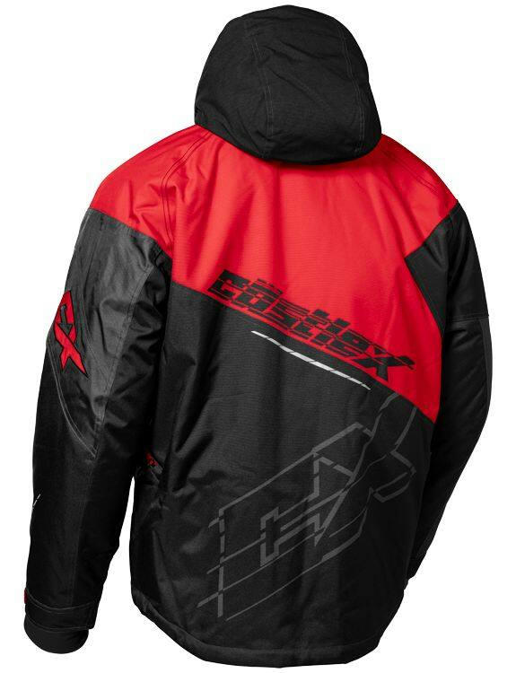 Castle X Code Men's Snowmobile Winter Jacket, Red/Black/Charcoal, Assorted Sizes