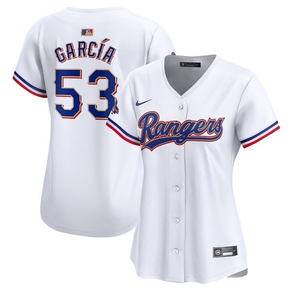 Adolis Garcia Texas Rangers Nike Women's 2024 Gold Collection Limited Player Jersey – White