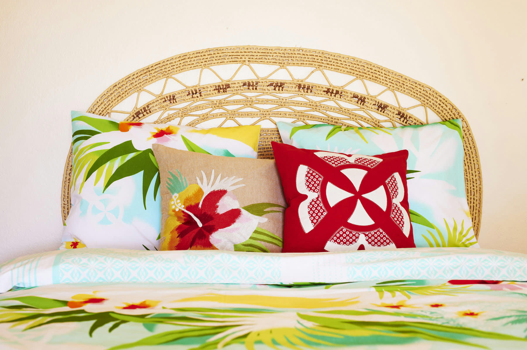 PACIFIC - Coussin rouge 50x50