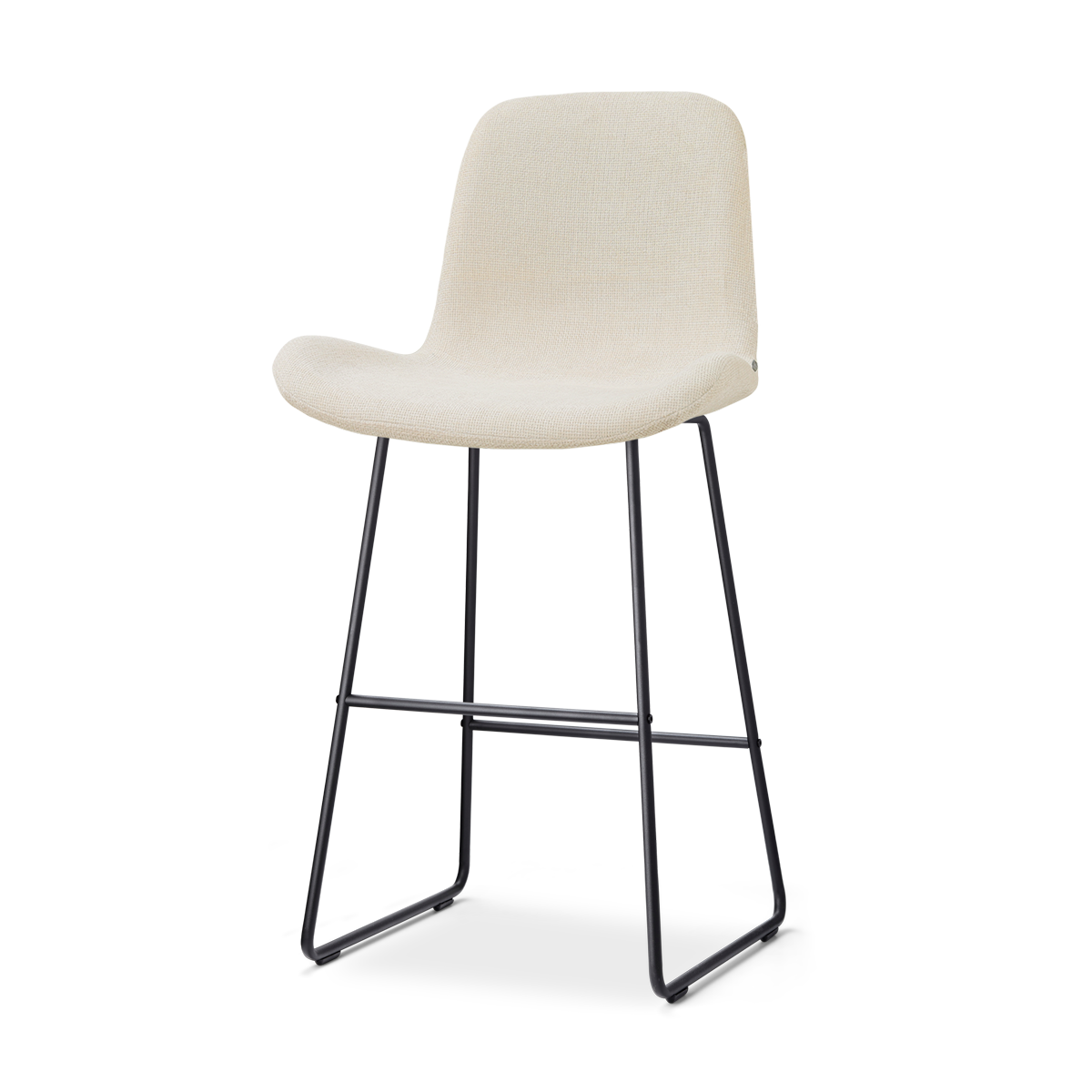 Nolon Nino-Fé Barkruk Cottonbeige - Zwart Onderstel - 75 Cm