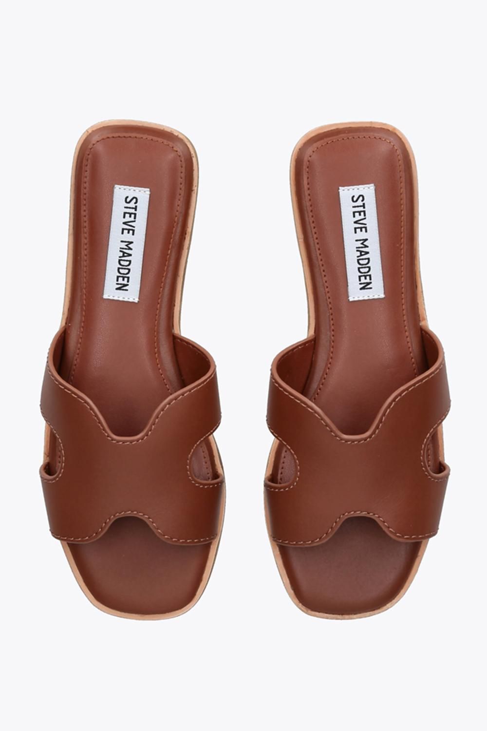 STEVE MADDEN Bondst Brown' Leather Sandals