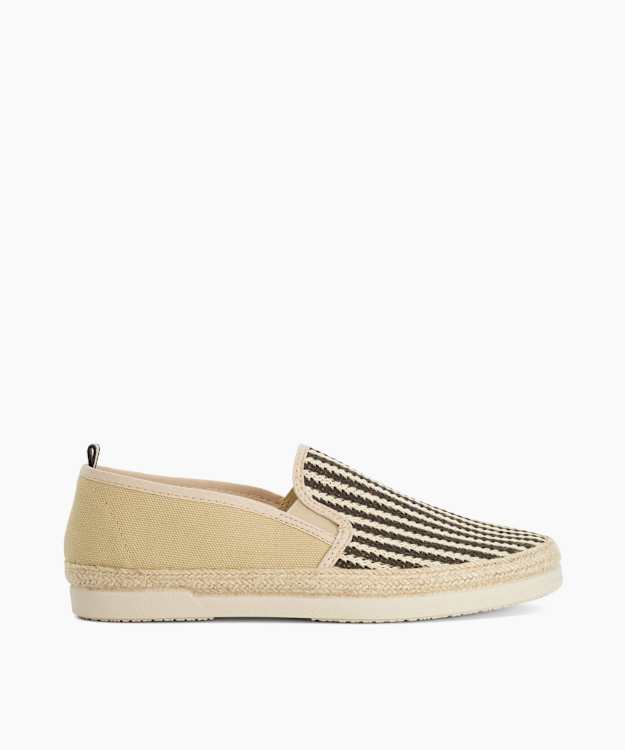 Fishing Taupe - Woven Trim Espadrilles