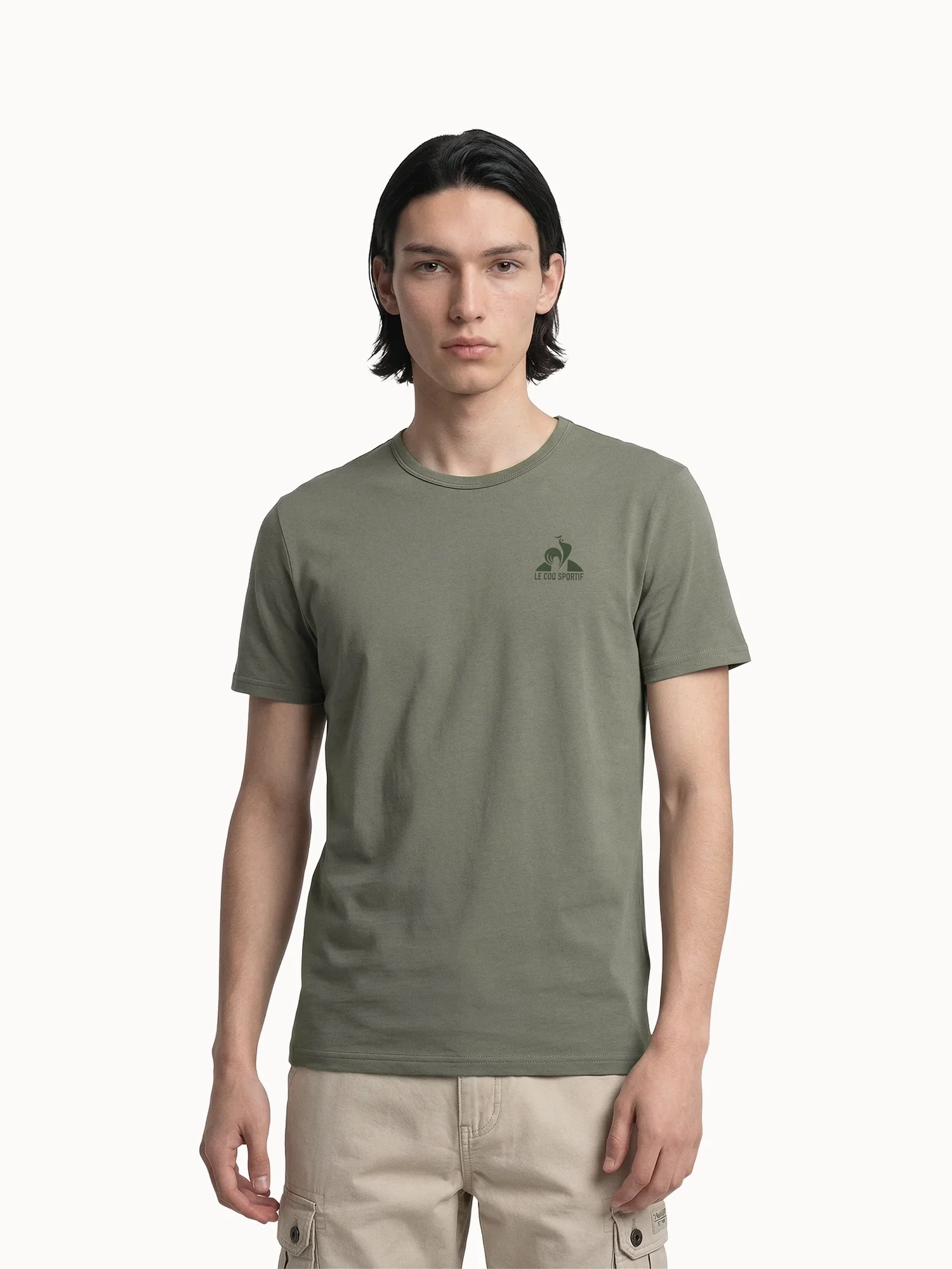 2510628-MONOCHROME Tee SS N°3 M tea leaf | T-shirt Homme