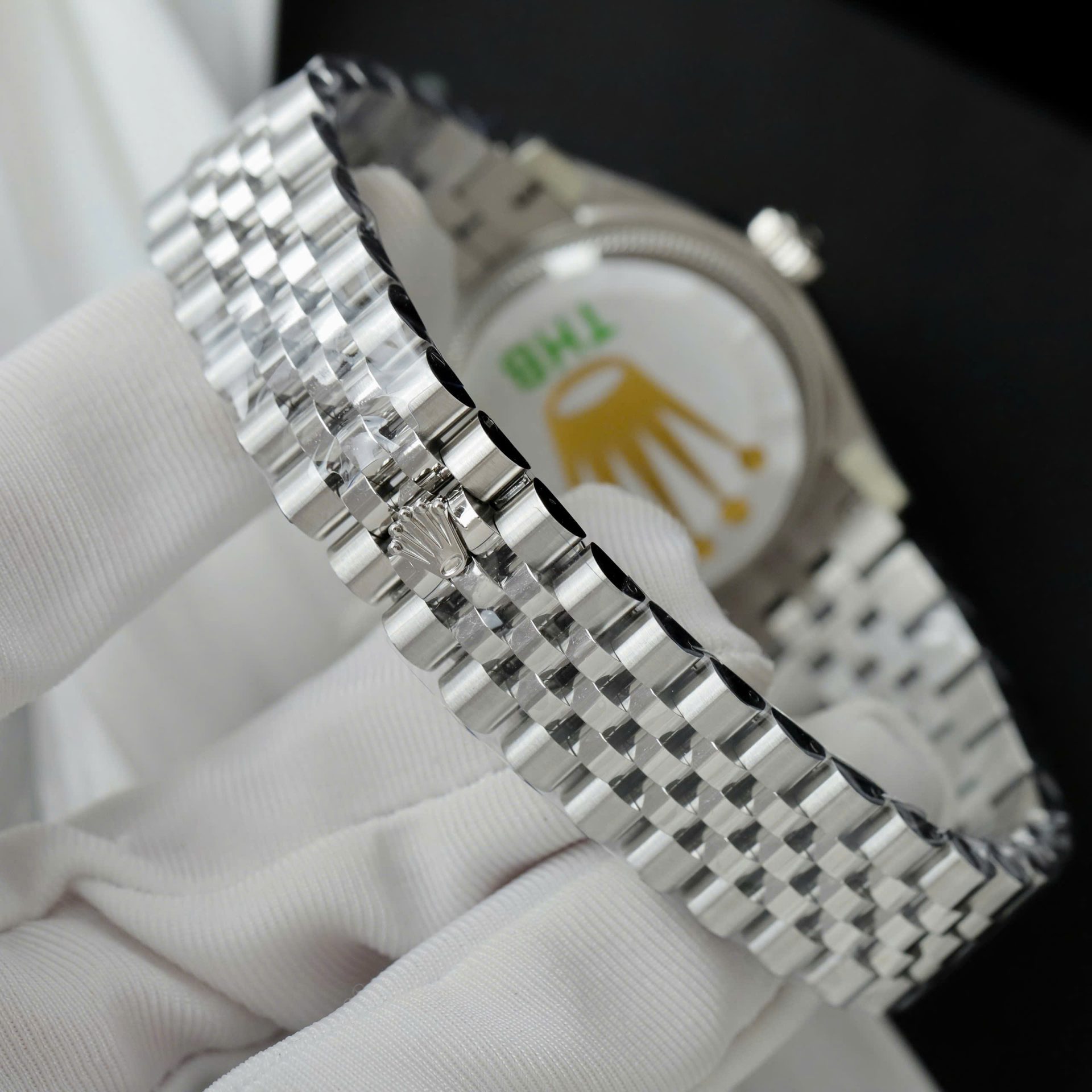 Rolex Datejust 316L Steel Black Dial With Diamonds 31mm Jub THBF Replica