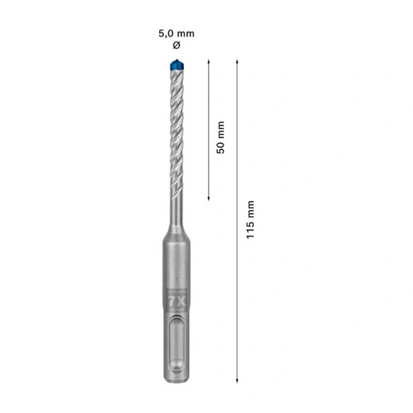 Hammerbohrer »SDS plus-7X«, Ø 5 mm