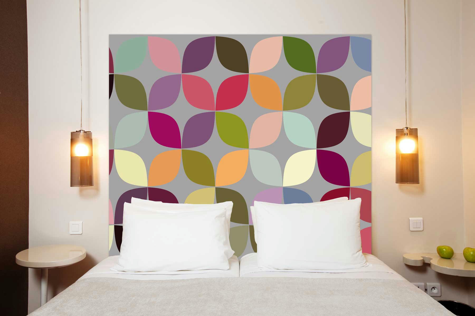 SUCRÉE - Tête de lit en tissu sans support en bois 180*140 cm