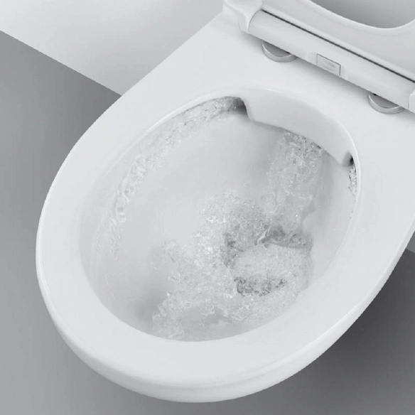Wand WC »Bau Keramik«, Tiefspüler, alpinweiß, spülrandlos