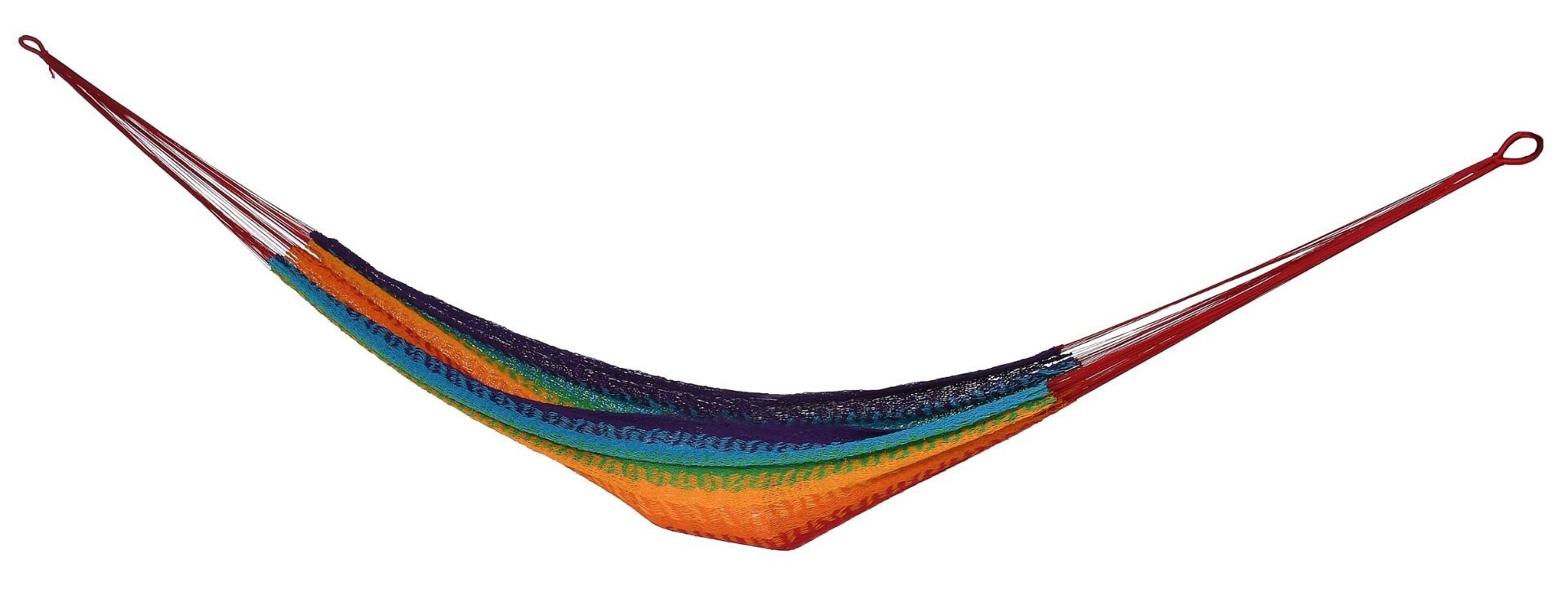Hamak Alicante leżący czerwono-żółto-niebieski 200x100cm Miloo Home