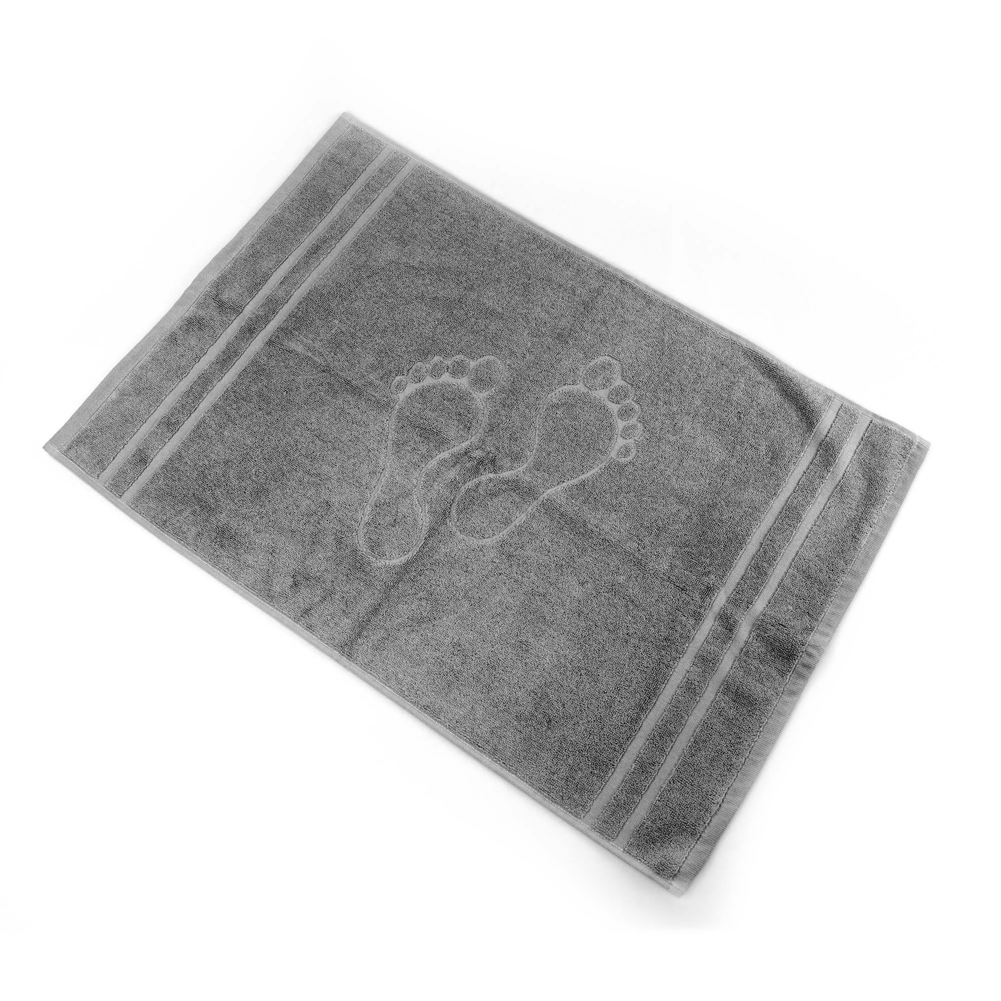 Tapete saída de banho TOOSTY pés cinza