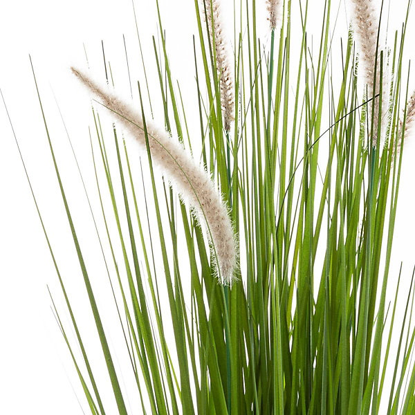 Herbe artificielle en pot cat tails - H70 cm - Atmosphera