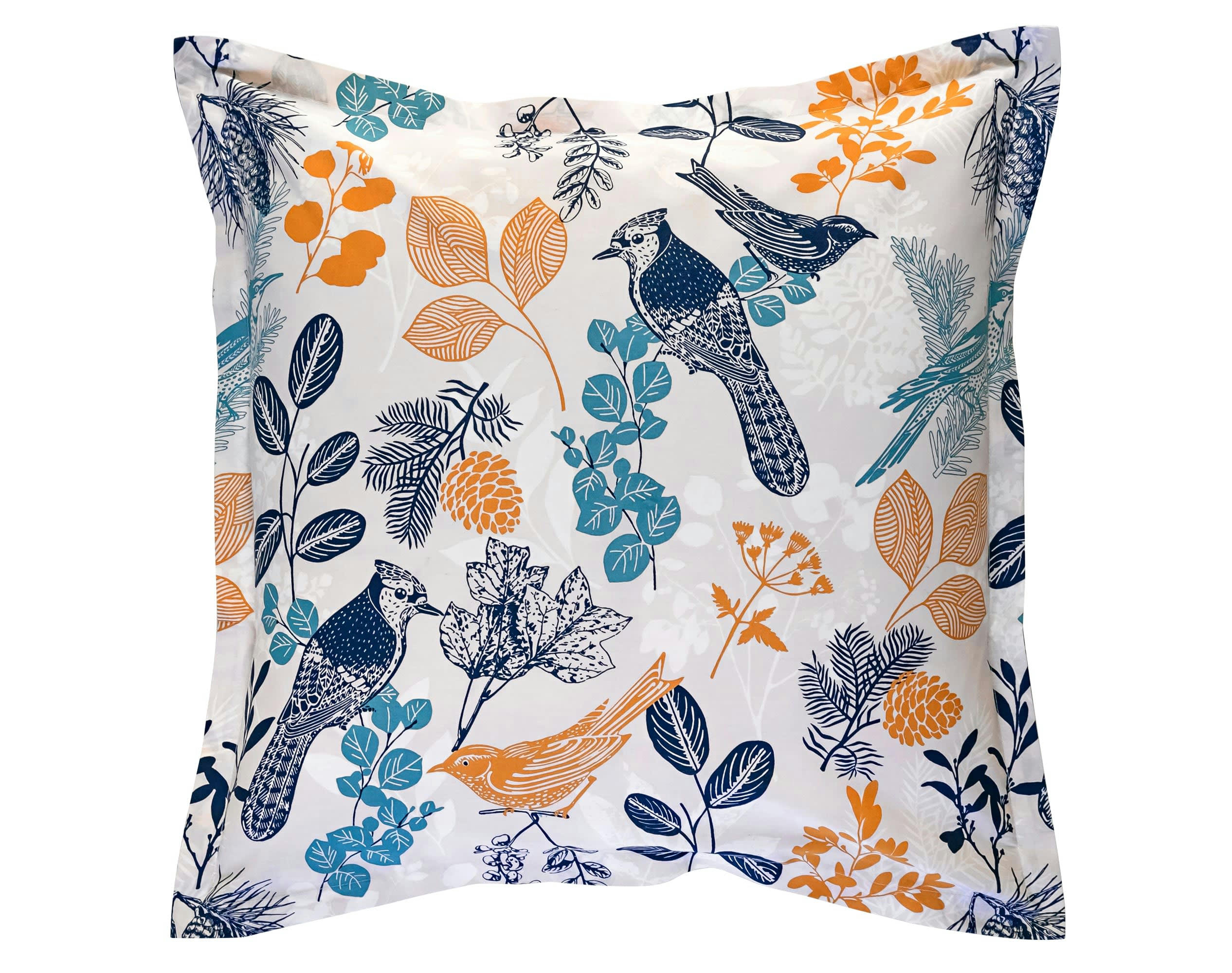 MOINEAUX - Taie d'oreiller 65x65 multicolore en coton