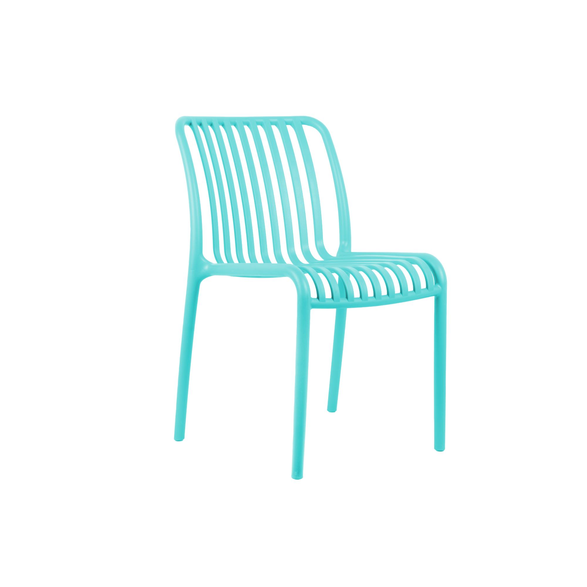 Leitmotiv stoel Glee - blauw - 58x42x79cm
