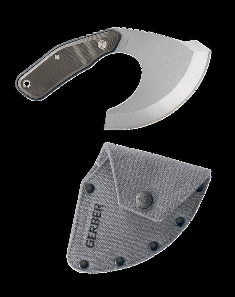 Gerber Downwind ULU Fixed Blade Knife with Sheath, Black