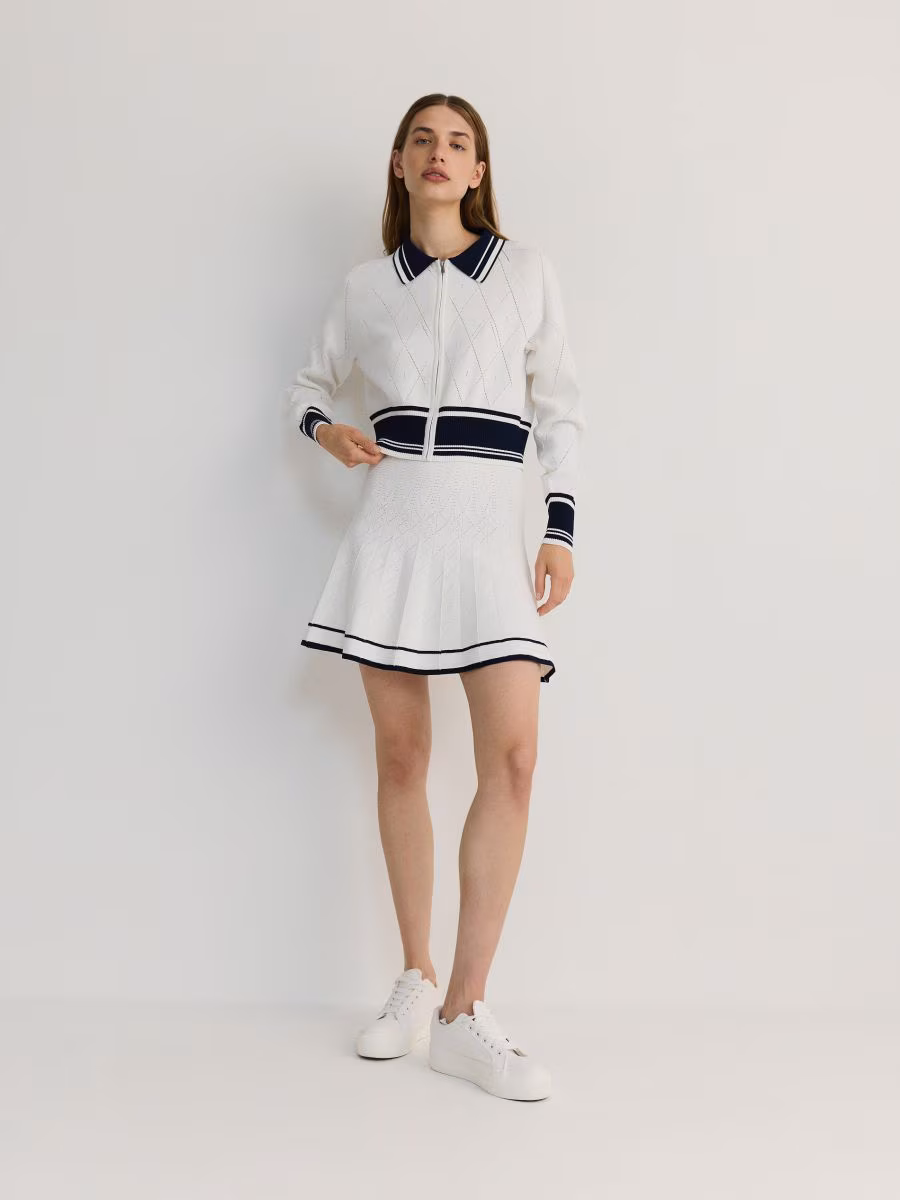 Viscose Rich Jersey Mini Skirt