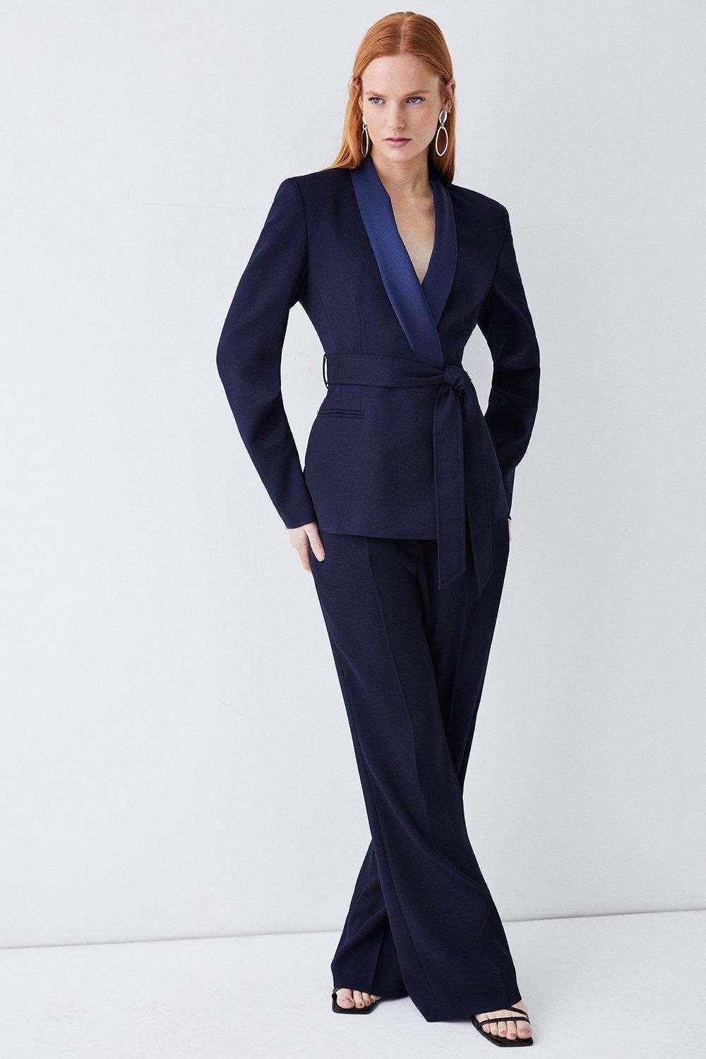 Coast Premium Double Breasted Belted Blazer