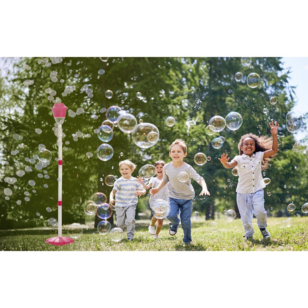 Lanterne machine à bulles 115ml son et lumière Ø20xH118cm