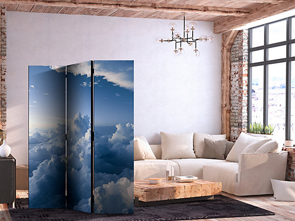 Paravent - Rayons illuminant des formations nuageuses duveteuses