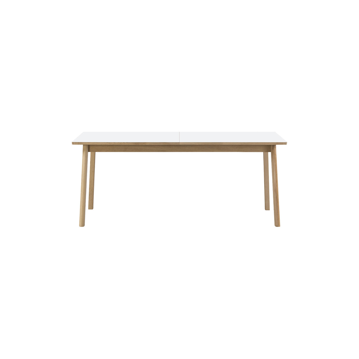 6491 Ana udtr&aelig;ksspisebord 180 cm, white/soap treated oak