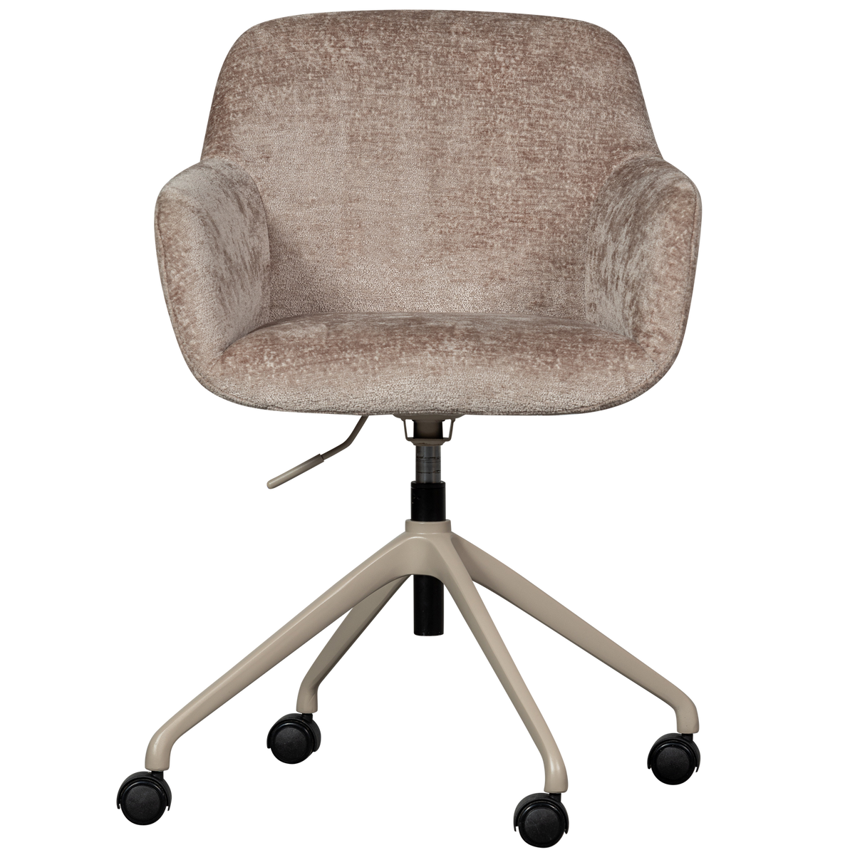 WOOOD bureaustoel Morros - Polyester - Taupe - 88x57x60