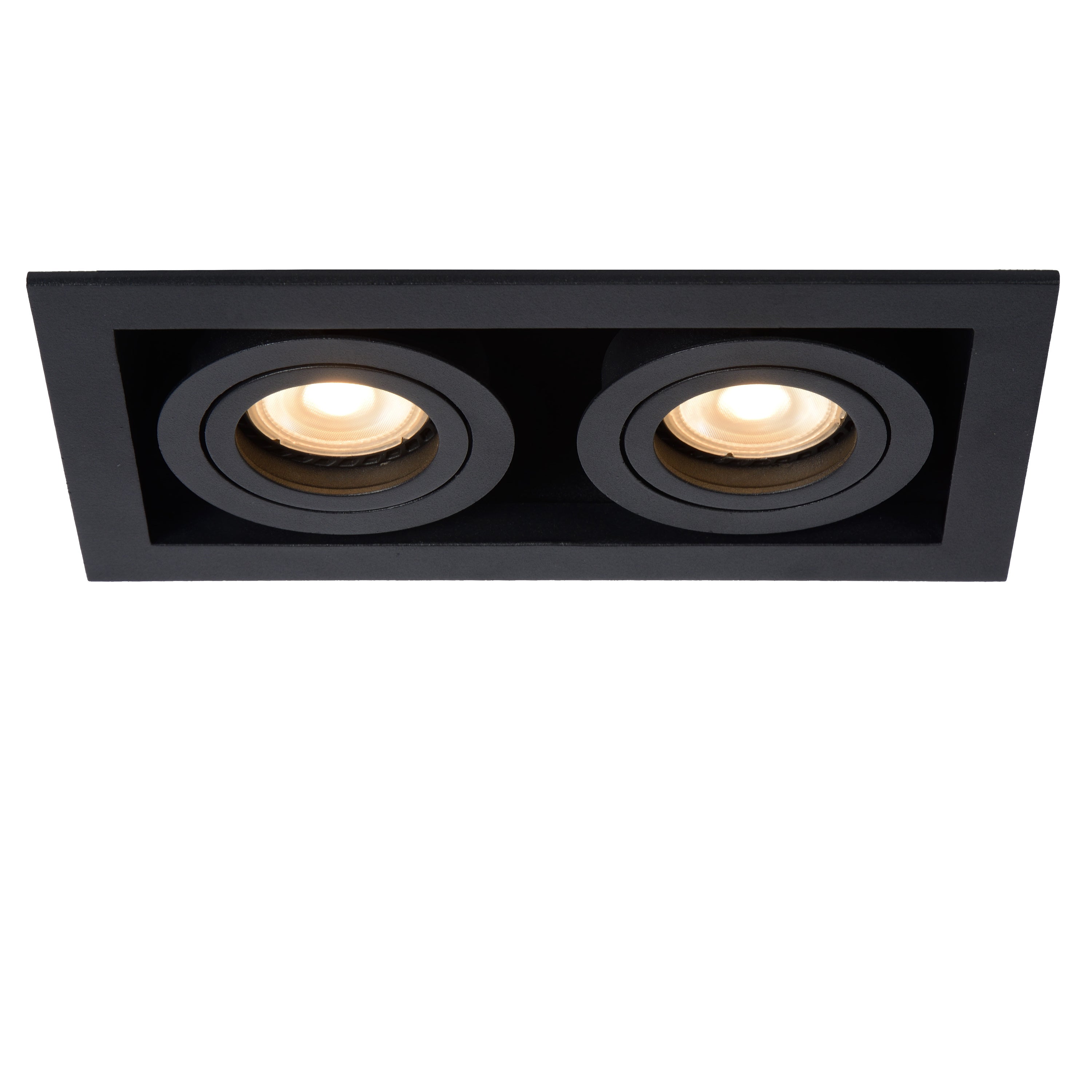 Lucide CHIMNEY - Inbouwspot - 2xGU10 - Zwart