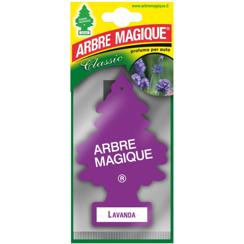 Désodorisant pour voiture lavande ARBRE MAGIQUE