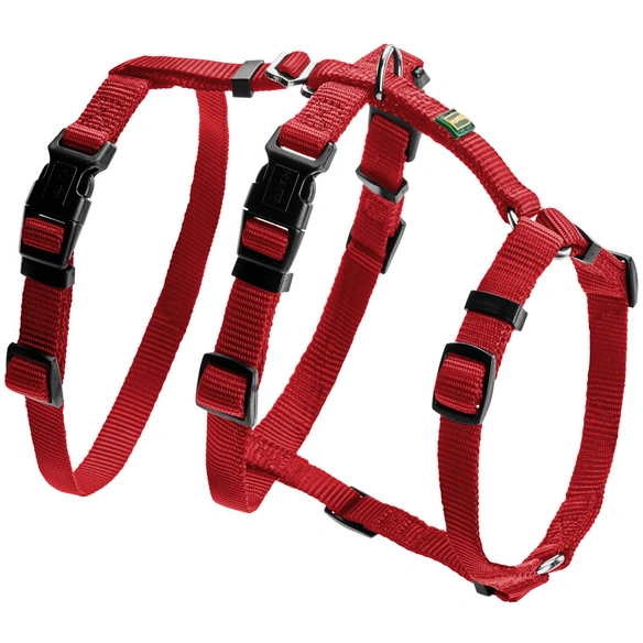 Hunde-Sicherheitsgurt, M-L, Nylon, rot
