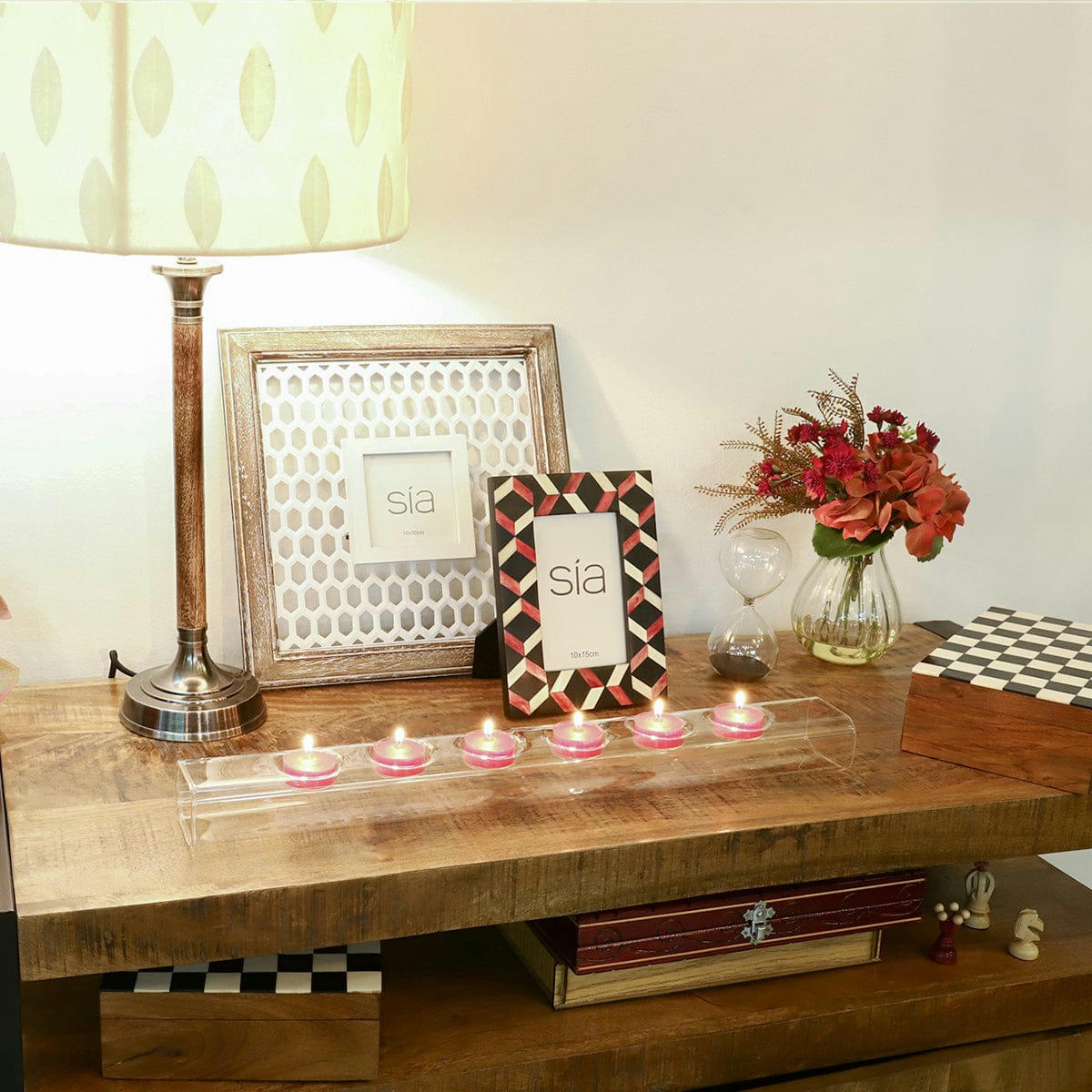 FLAMMES - 16 bougies chauffe-plat Flammes