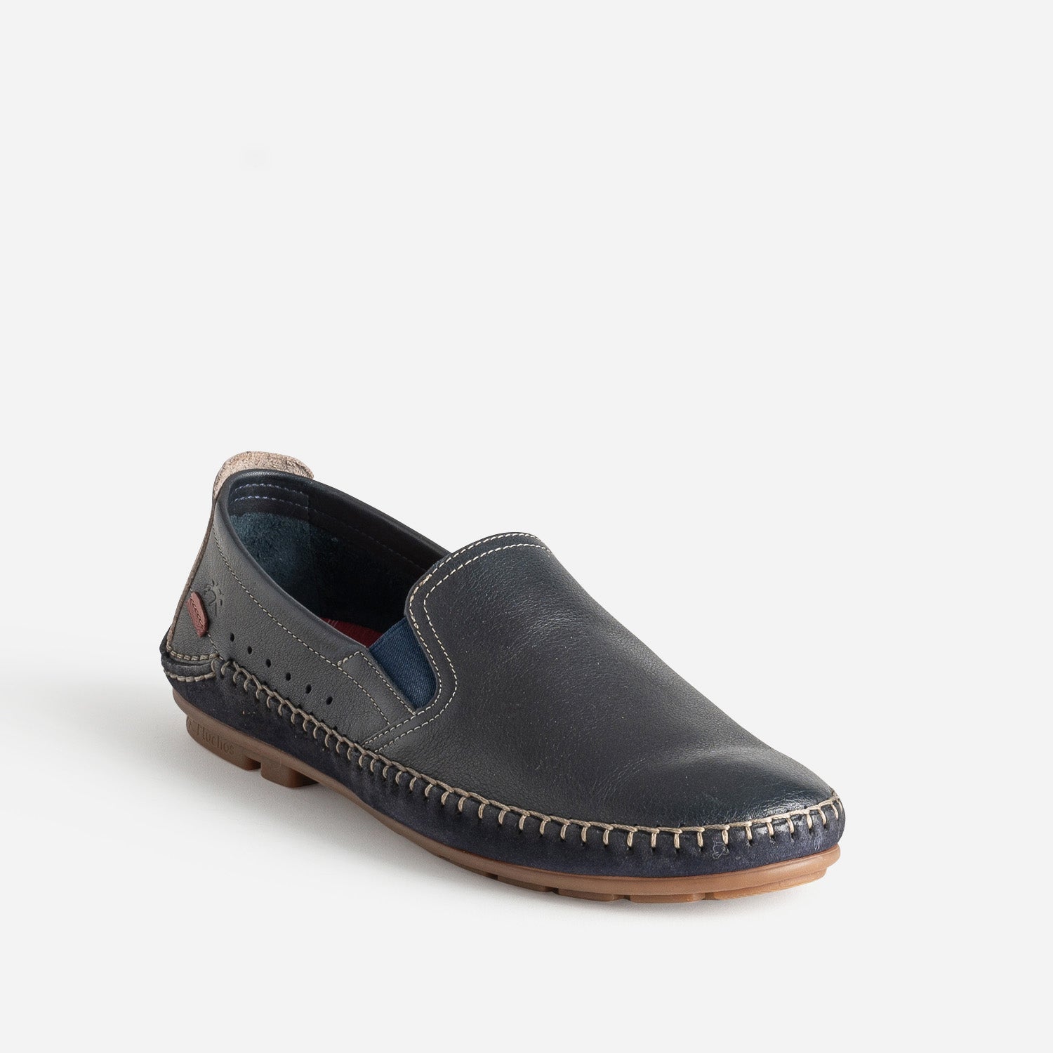 Slip-on FLUCHOS bleu marine cuir