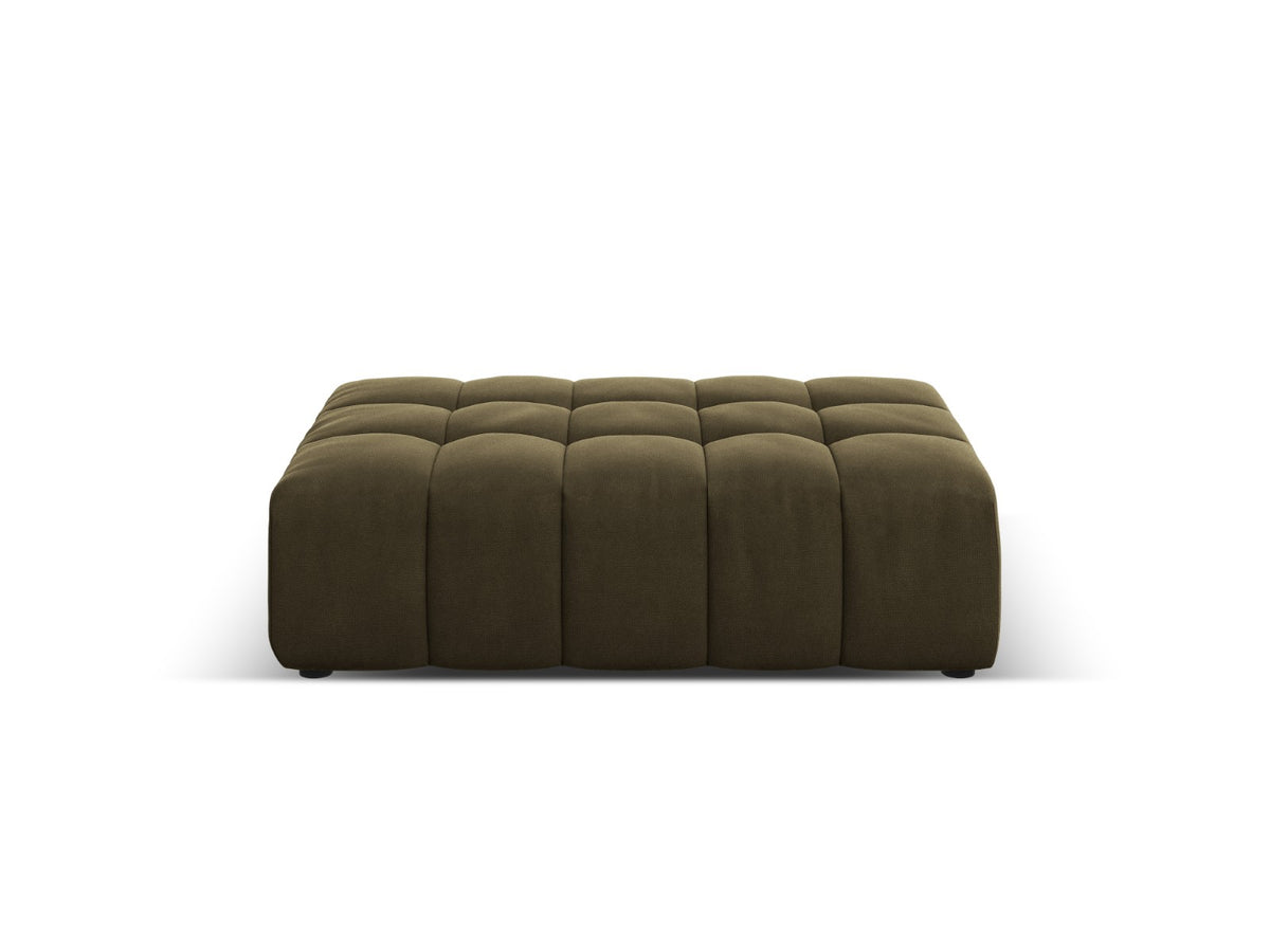 Cosmopolitan Design Poef Chicago flueel groente - 84x102x42cm