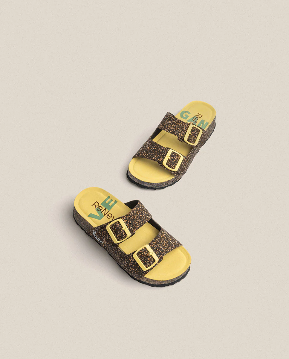 Sandalia de plataforma West 003 negro