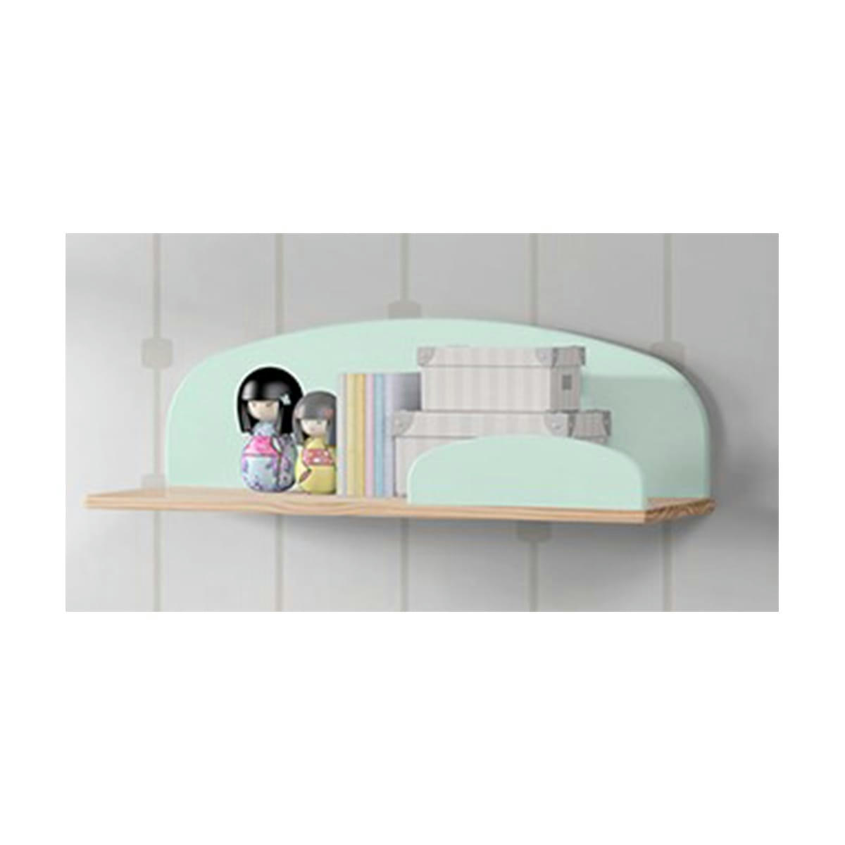 KIDDY - Étagère murale 65 cm vert menthe