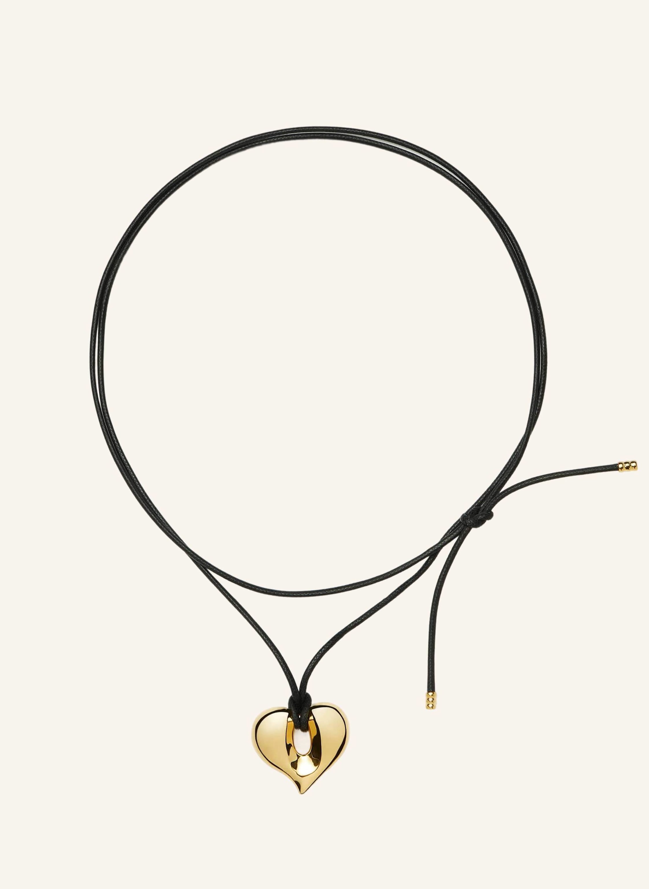 MISSOMA Ketten MOLTEN HEART PENDANT CORD NECKLACE by GLAMBOU