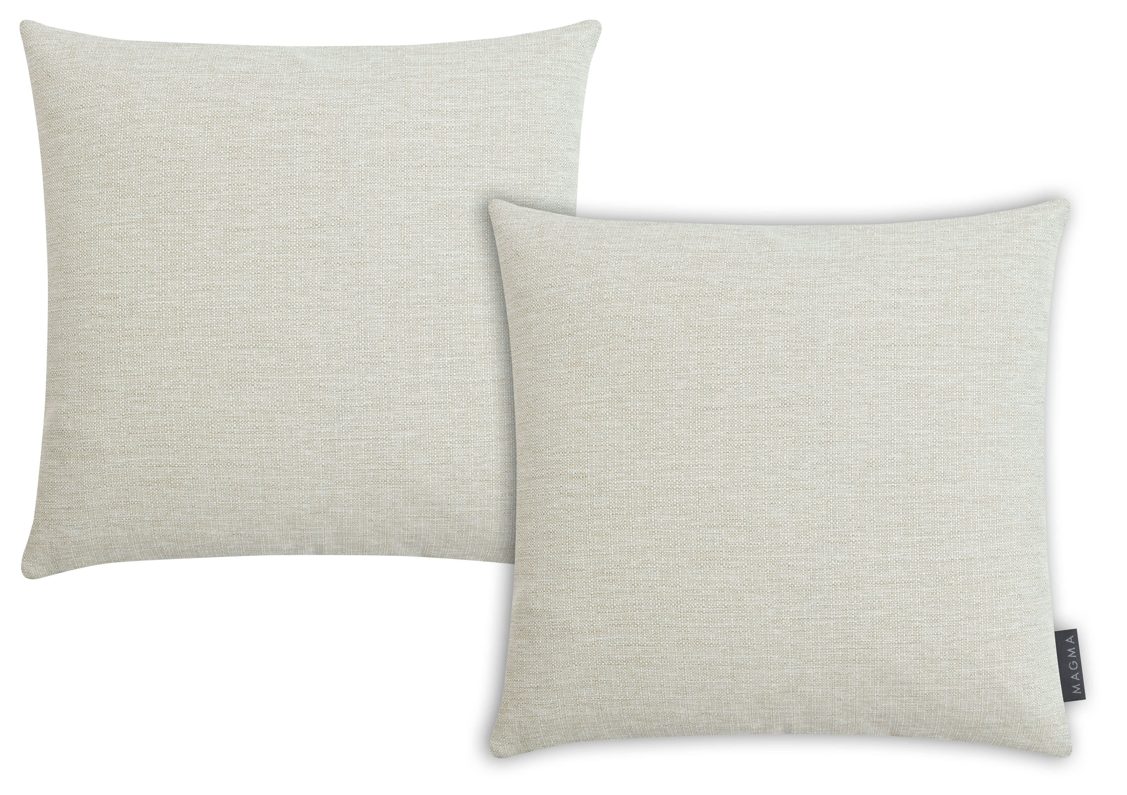 LENNON - Housses de coussin d'extérieur beige naturel - Lot de 2 - 40x40