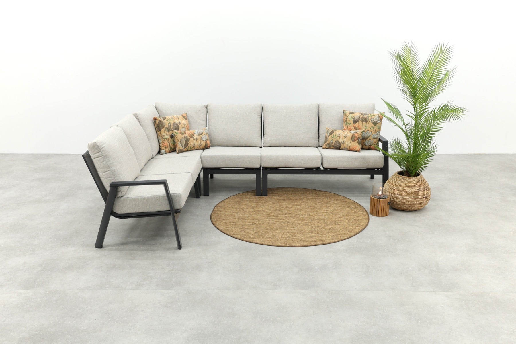 VDG Lagos lounge hoekbank - antraciet - links & rechts