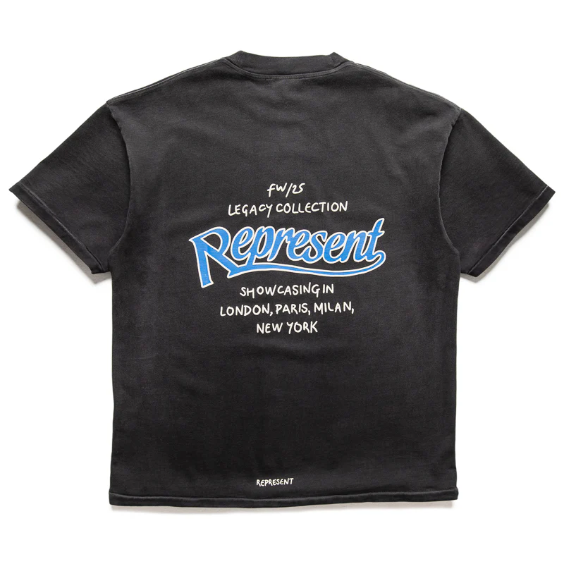Represent Showcasing Tee - Stained Black