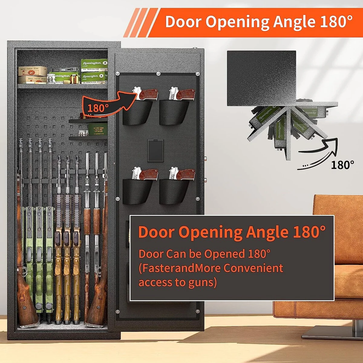 Biometric 10 Rifle Gun Safe Fingerprint Gun Safe