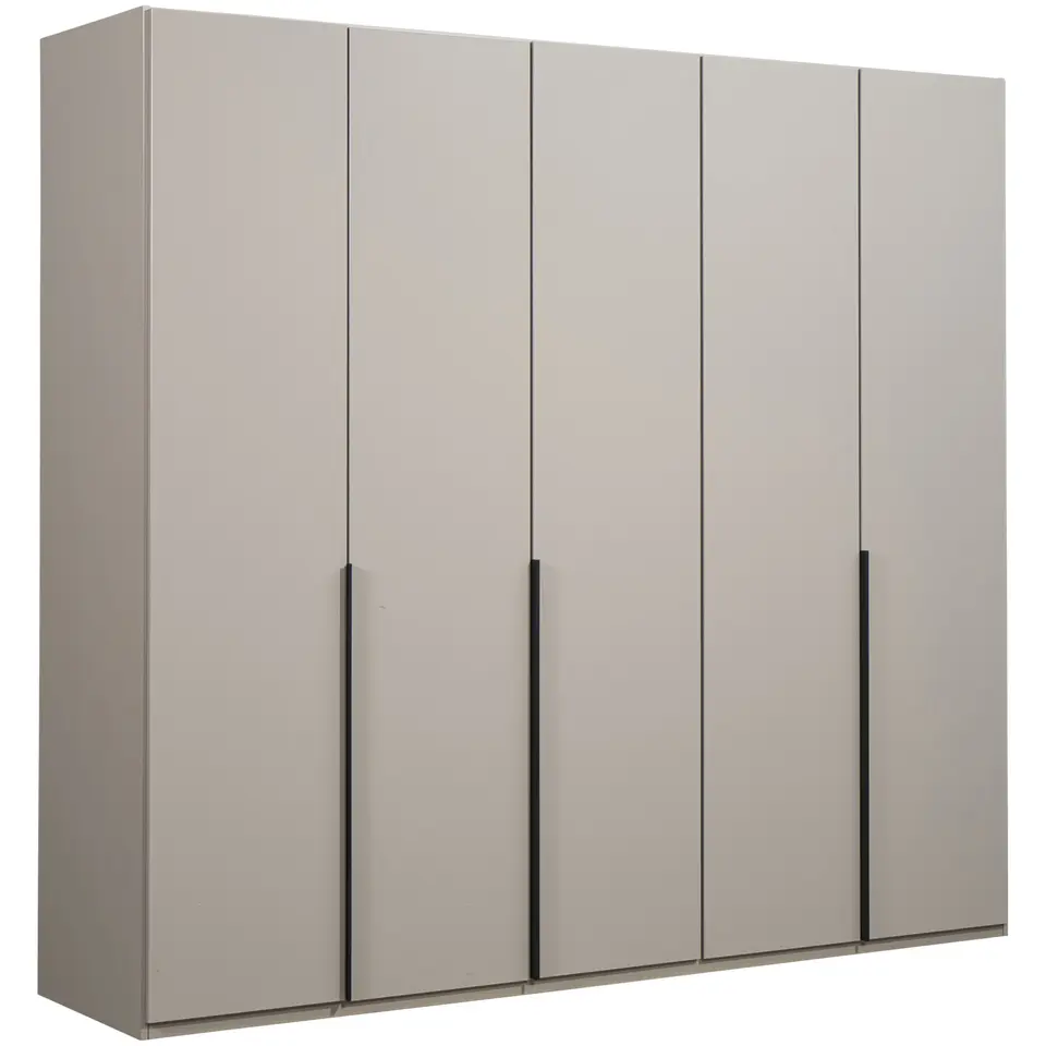 Kledingkast Milaan 5-deurs - greige - 236x225x58 cm