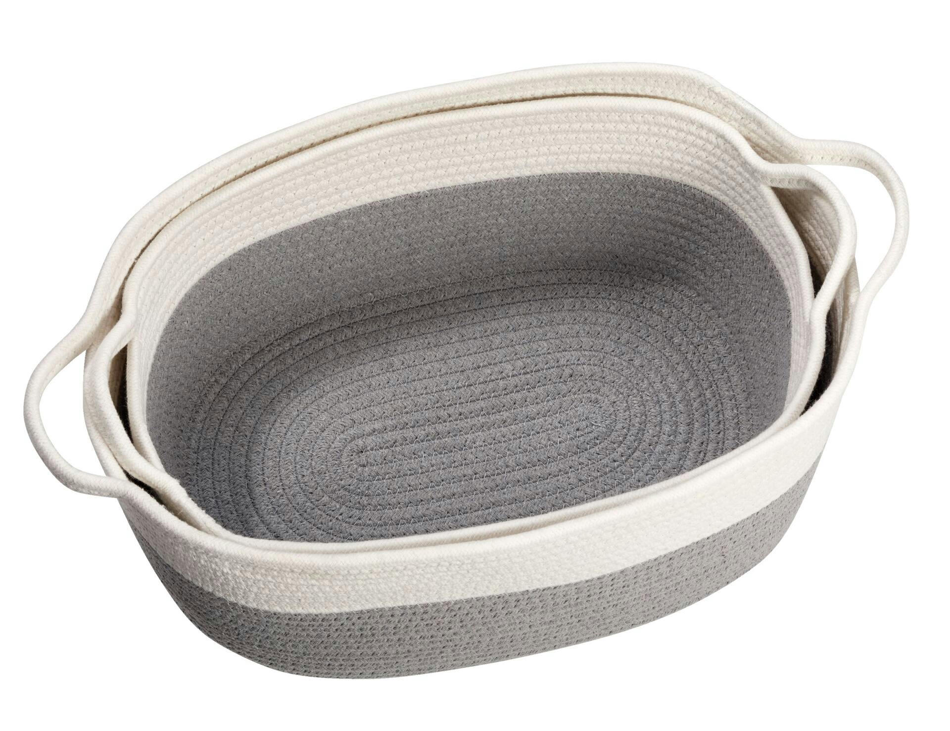 CANVAS Nesting Rope Baskets Set, 2-pk