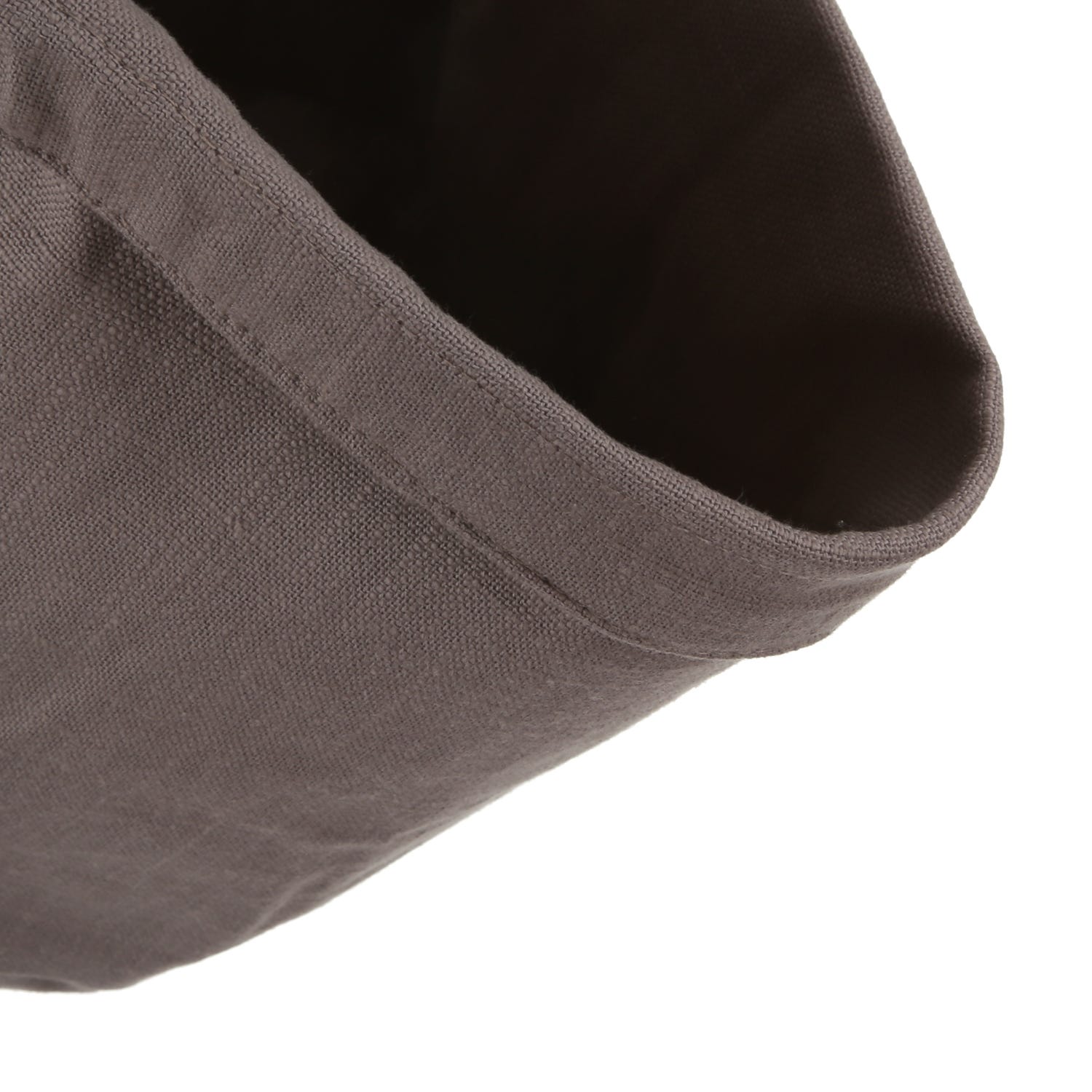 Cestino cucina 18 cm tortora in cotone Slub