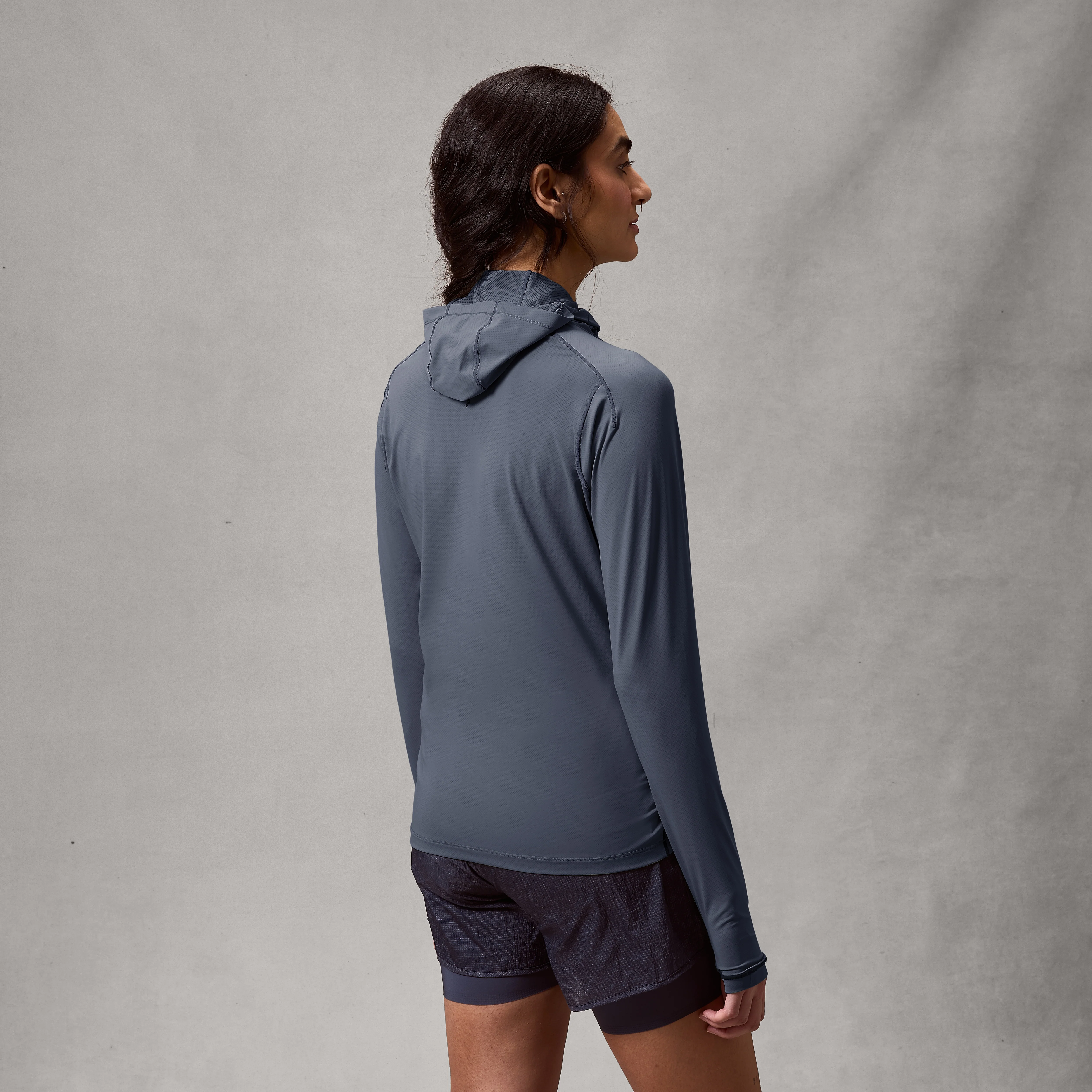 Women's AllTrack Rout Scuba Hoodie - Carbon Grey