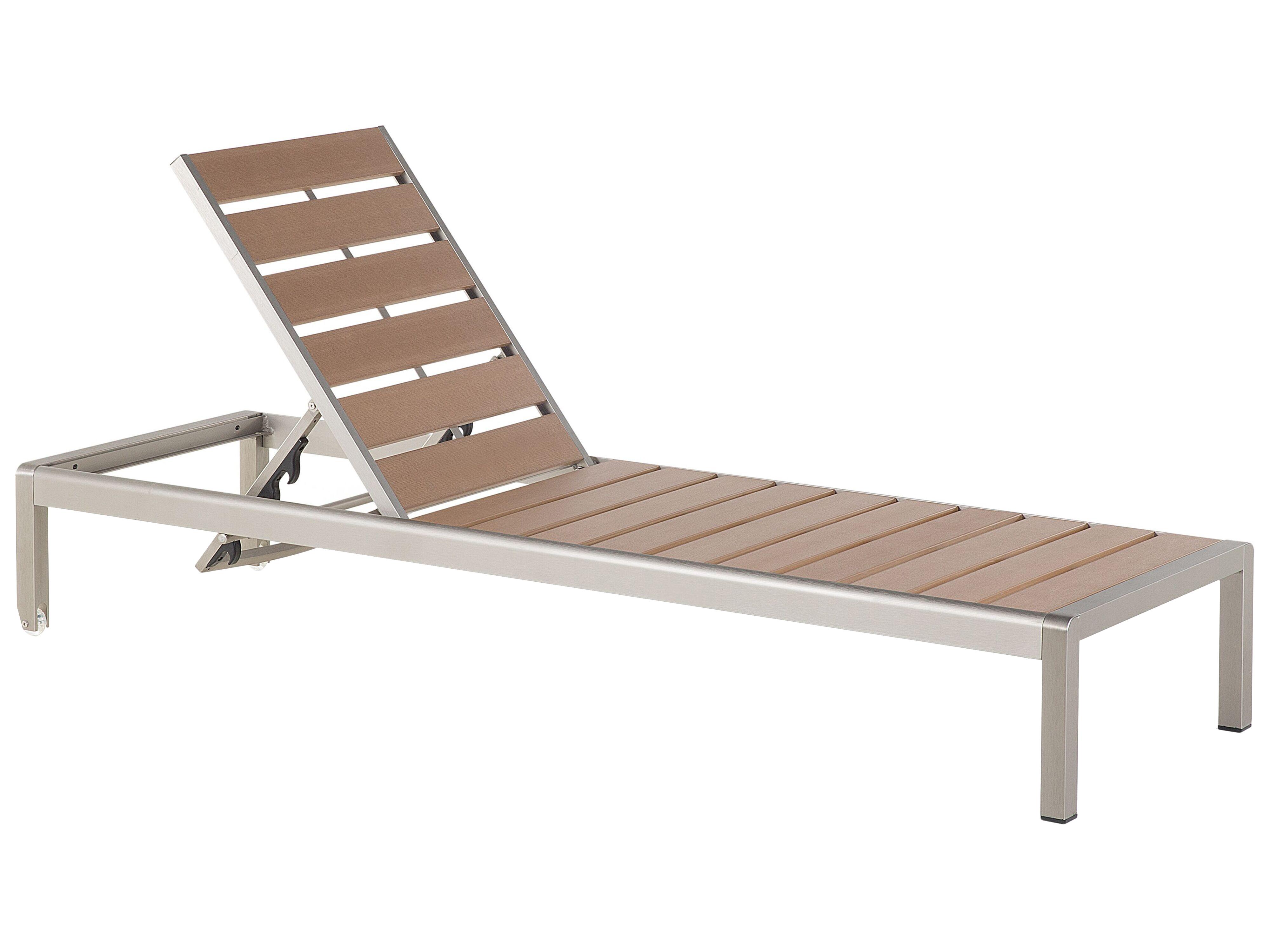Garden Dining Set with Benches 6 Seater NARDO Brown