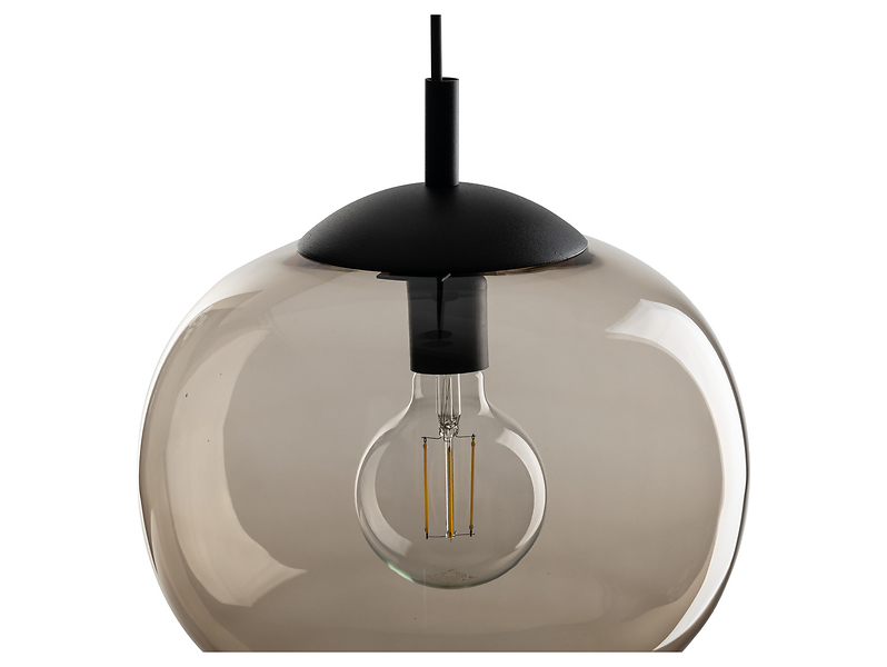 Lampa wisząca Vibe 25 cm szklana brązowa