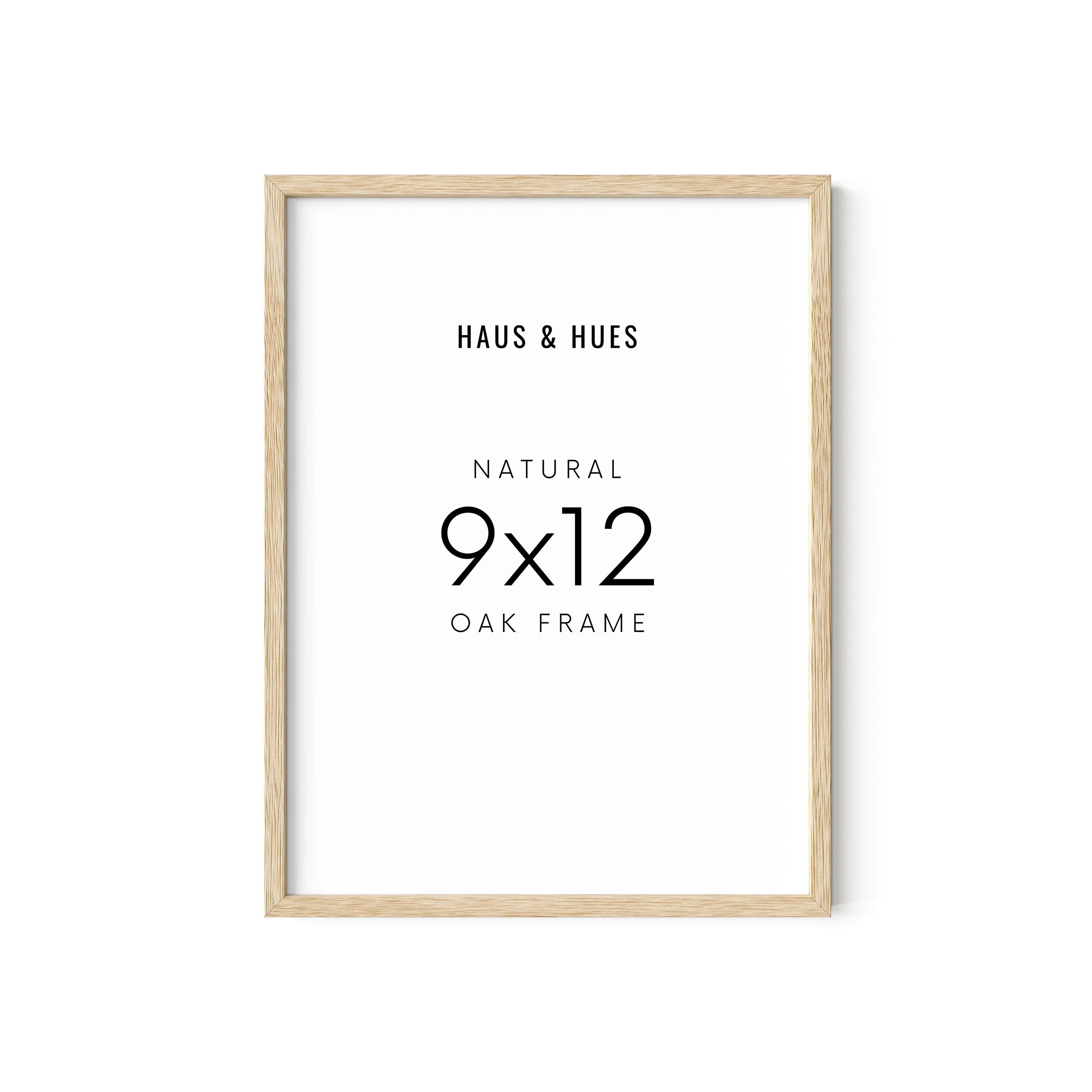 Haus and Hues 9x12 Beige Oak Picture Frame
